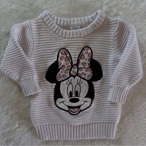 Disney Cream Sweater with Minnie Mouse Design